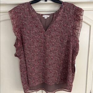 Lucky brand xl floral blouse NWT